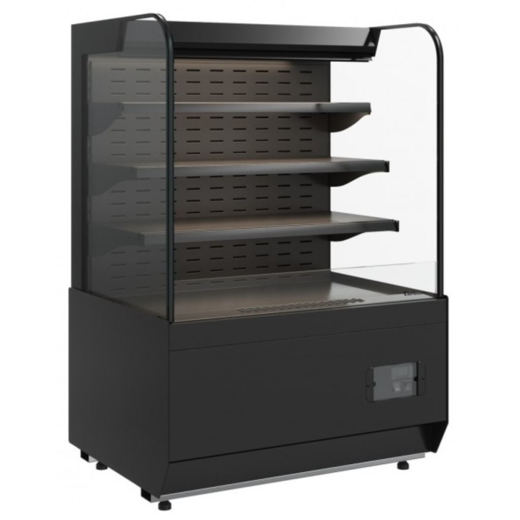 Витрина кондитерская Carboma KR70 VM 0,9-2 Standard (9005) открытая горка