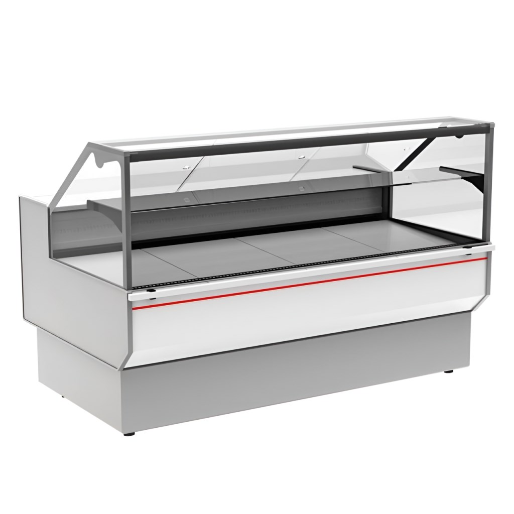 Витрина морозильная Carboma GC95 SL 1,0-1 (ВХСн-1,0 Carboma GC95 ) (0011-9003 боковины серые, декор белый)