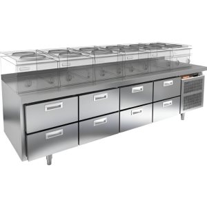 Стол охлаждаемый HiCold GN 2222/TN LT под тепловое оборудование