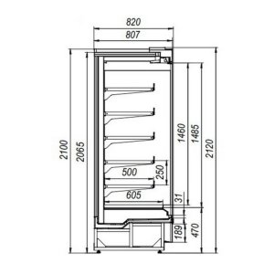 Горка холодильная МХМ Купец ВХСп-1,25 new с дверьми - Изображение 2