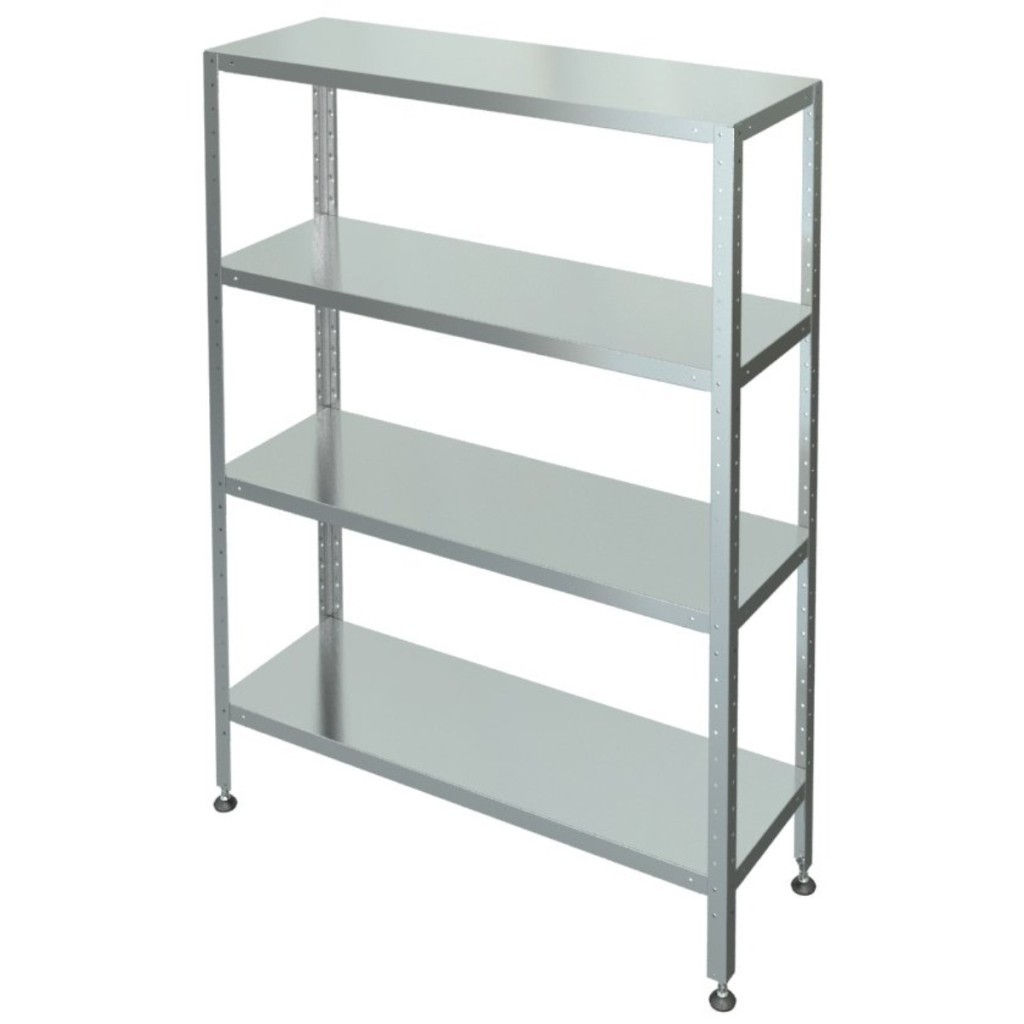 Стеллаж с 4-я сплошными полками МХМ C-4-0,3/1,2/1,6