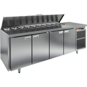 Стол холодильный для салатов HiCold SL2-1111GN (1/6) О с крышкой