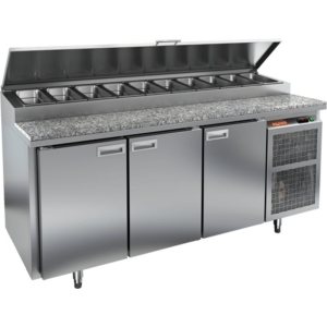 Стол холодильный для пиццы HiCold PZ1-111GN (1/3) камень