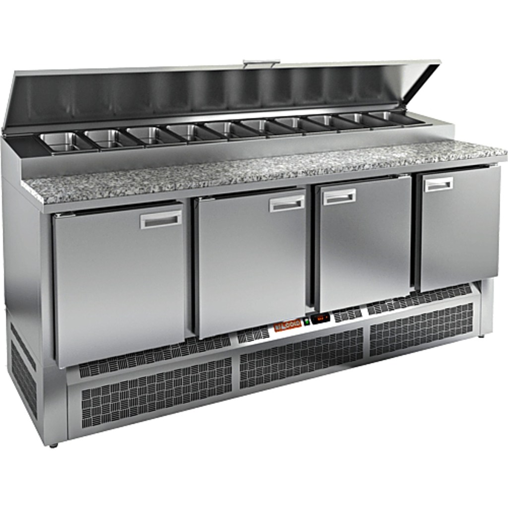 Стол холодильный для пиццы HiCold PZE1-1111/GN камень