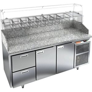 Стол холодильный для пиццы HiCold PZ3-211/GN камень