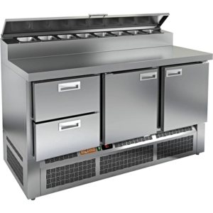 Стол холодильный для пиццы HiCold PZE2-211/GN (1/6H)