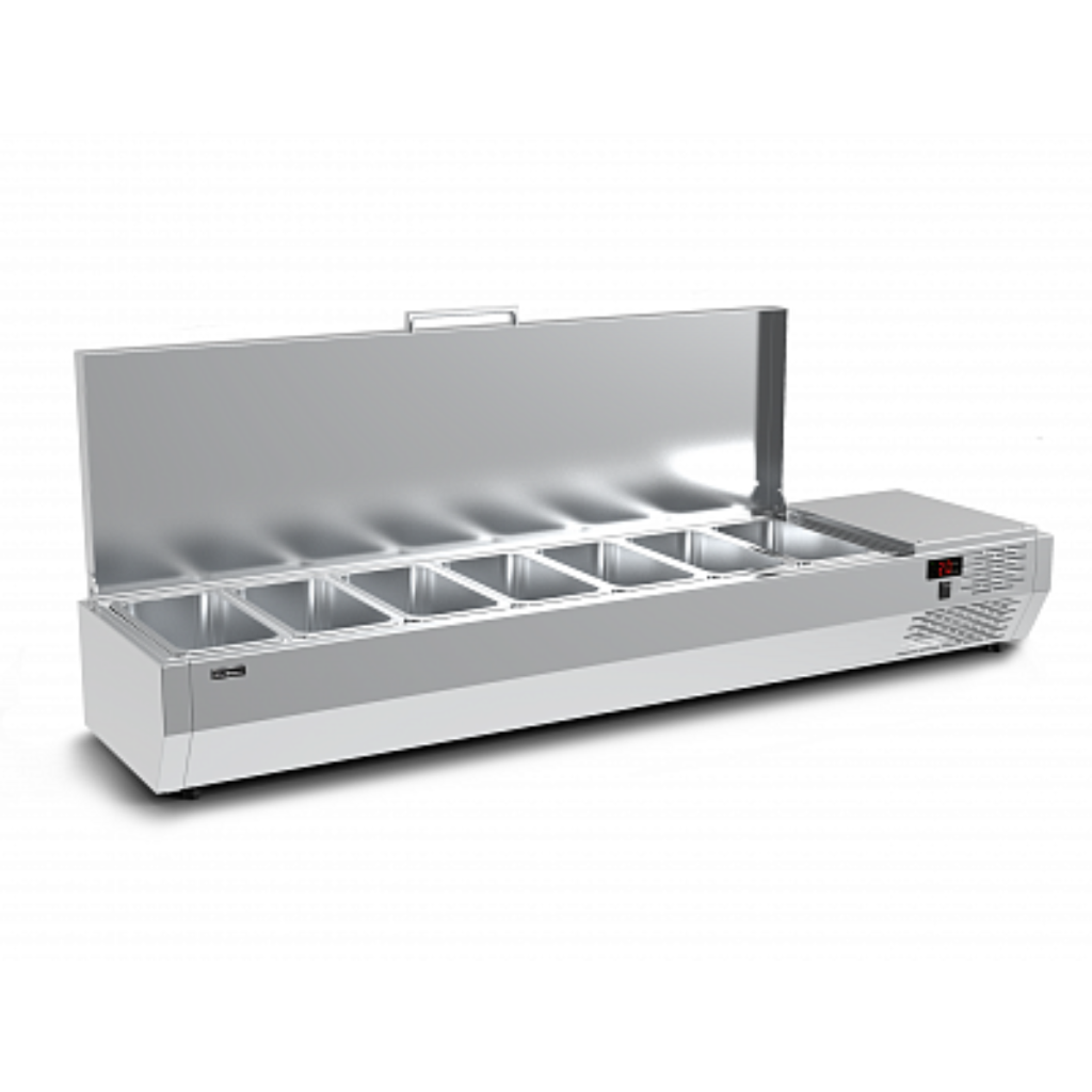 Витрина для ингредиентов Carboma A30 SM 1,6 (7 GN1/4) с крышкой 