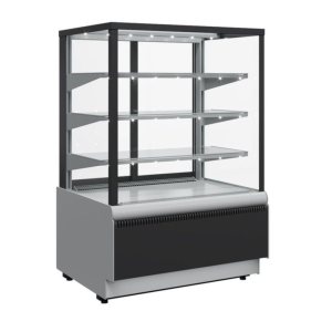 Витрина кондитерская Carboma KC70 VV 1,3-1 Standard (ВХСв-1,3д Carboma Cube Люкс Техно) (9006-9005)