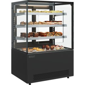 Витрина кондитерская Carboma KC78-130 VV 0,9-2 (9005) (self, оргстекло) открытая 