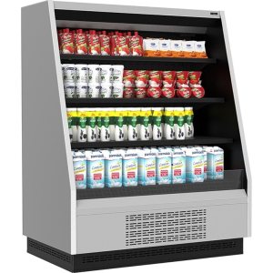 Горка холодильная Carboma F16-08 VM 1,0-2 0300 (версия 2.0) (9006-9005) (бок металл)