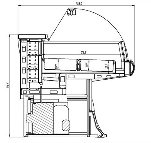 Витрина для мороженого Иней LIDA-LOTUS M 1,3 - Изображение 5