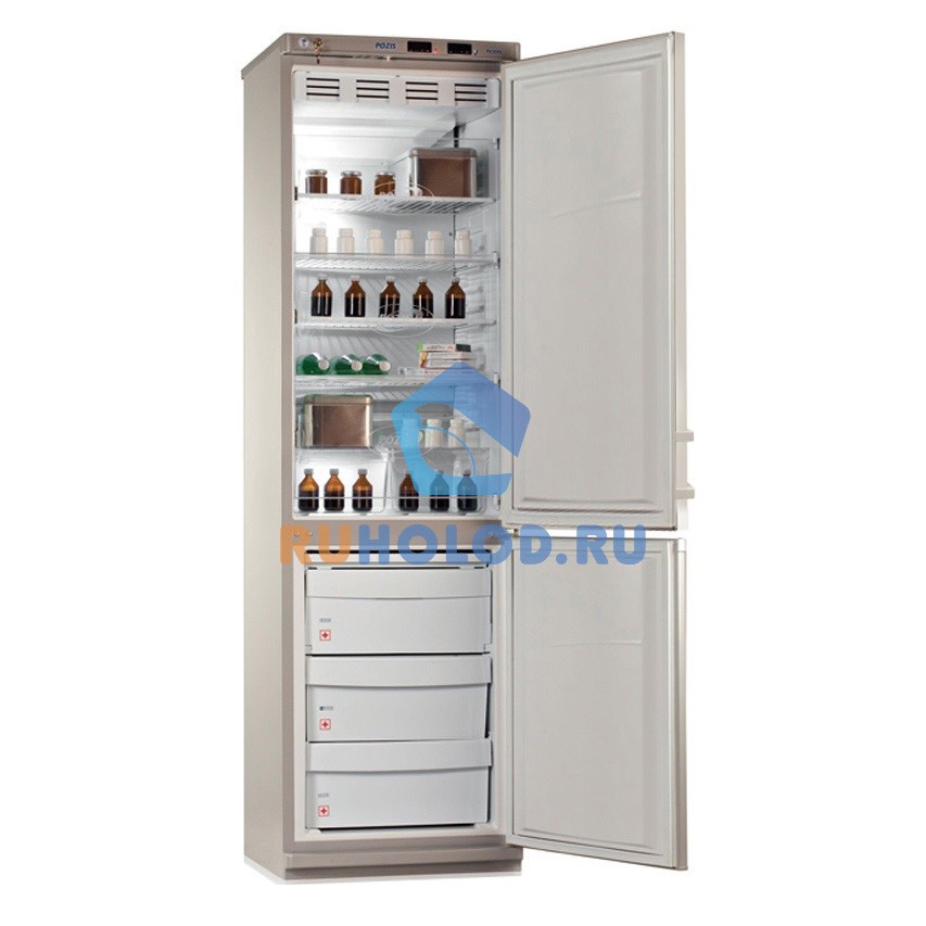 Холодильник комбинированный лабораторный Pozis ХЛ-340 с металл. дв