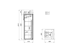 Шкаф холодильный среднетемпературный Arkto R0.5-S - Изображение 2