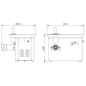 Мясорубка Аbat МЭП-300Н-01 - Изображение 2