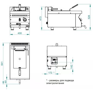 Фритюрница электрическая Abat ЭФК-40/1Н  - Изображение 3