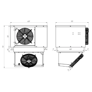 Моноблок холодильный низкотемпературный Intercold МLCM-109 FT T (опция -30° С) - Изображение 3