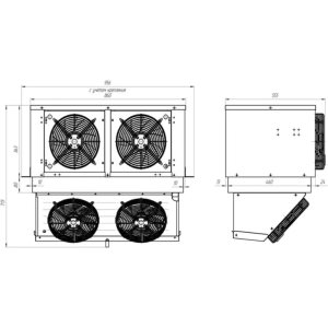 Моноблок холодильный среднетемпературный Intercold ММСМ-218 FT T (опция -30° С) - Изображение 3