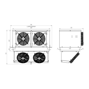 Моноблок холодильный среднетемпературный Intercold MMCM-231/220 FT T (опция -30° С) - Изображение 3