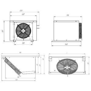 Сплит-система холодильная среднетемпературная Intercold MCM 110 FT (опция -10° С)  - Изображение 2